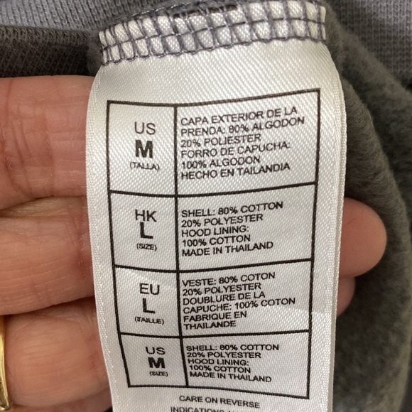 Disney Parks the Magic Kingdom Hoodie rare Walt Disney World original sz M grey - Picture 7 of 7